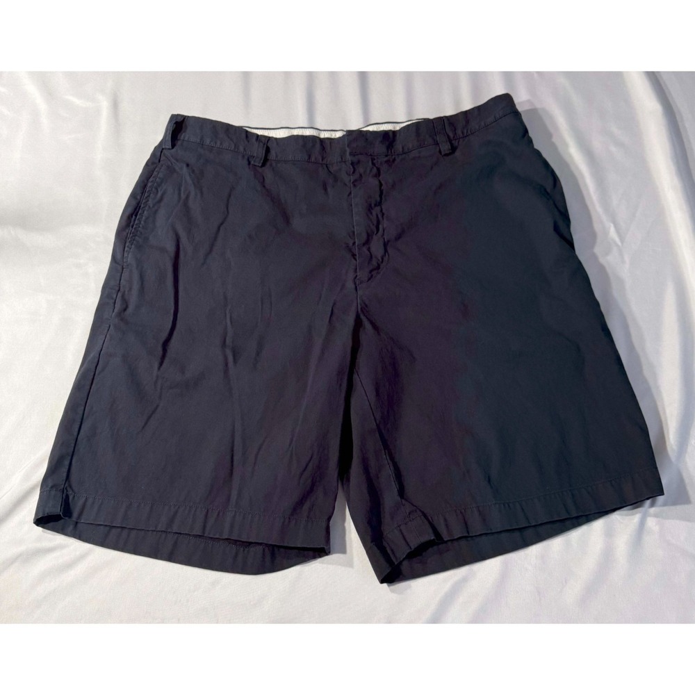 Nautica Classic Fit Mens Navy‎ Shorts Size Relaxed Fit 40W Flat Front